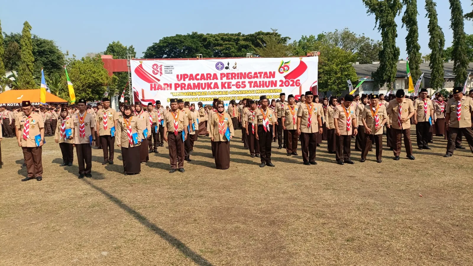 Kwarran Tembalang Sukses Menjadi Tuan Rumah Upacara Tingkat Kwarcab Kota Semarang di SDN Sendangmulyo 04